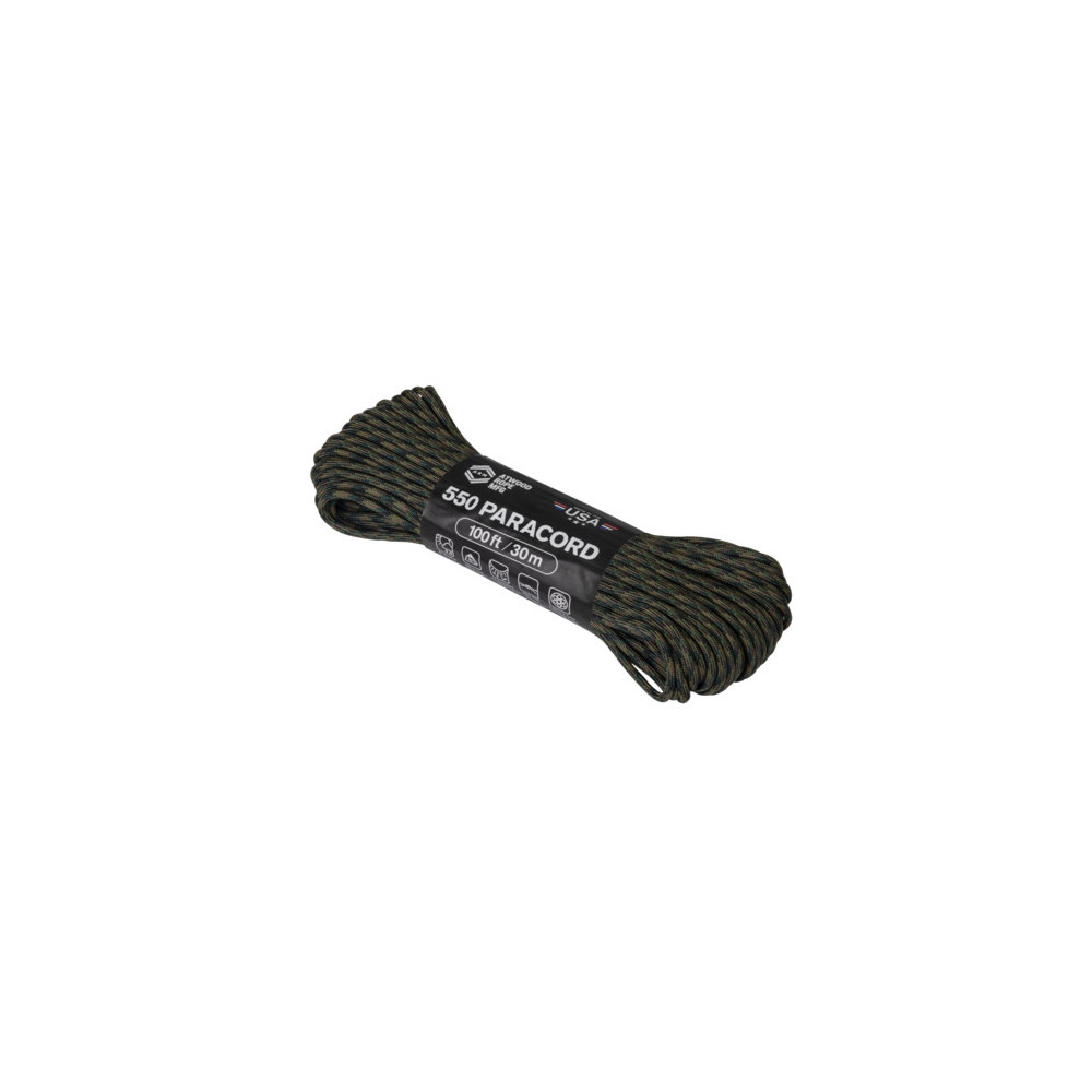 Atwood Rope 550 Paracord Woodland 30 m