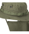 Military Wide-Brim Hat with Removable Neck Cover
