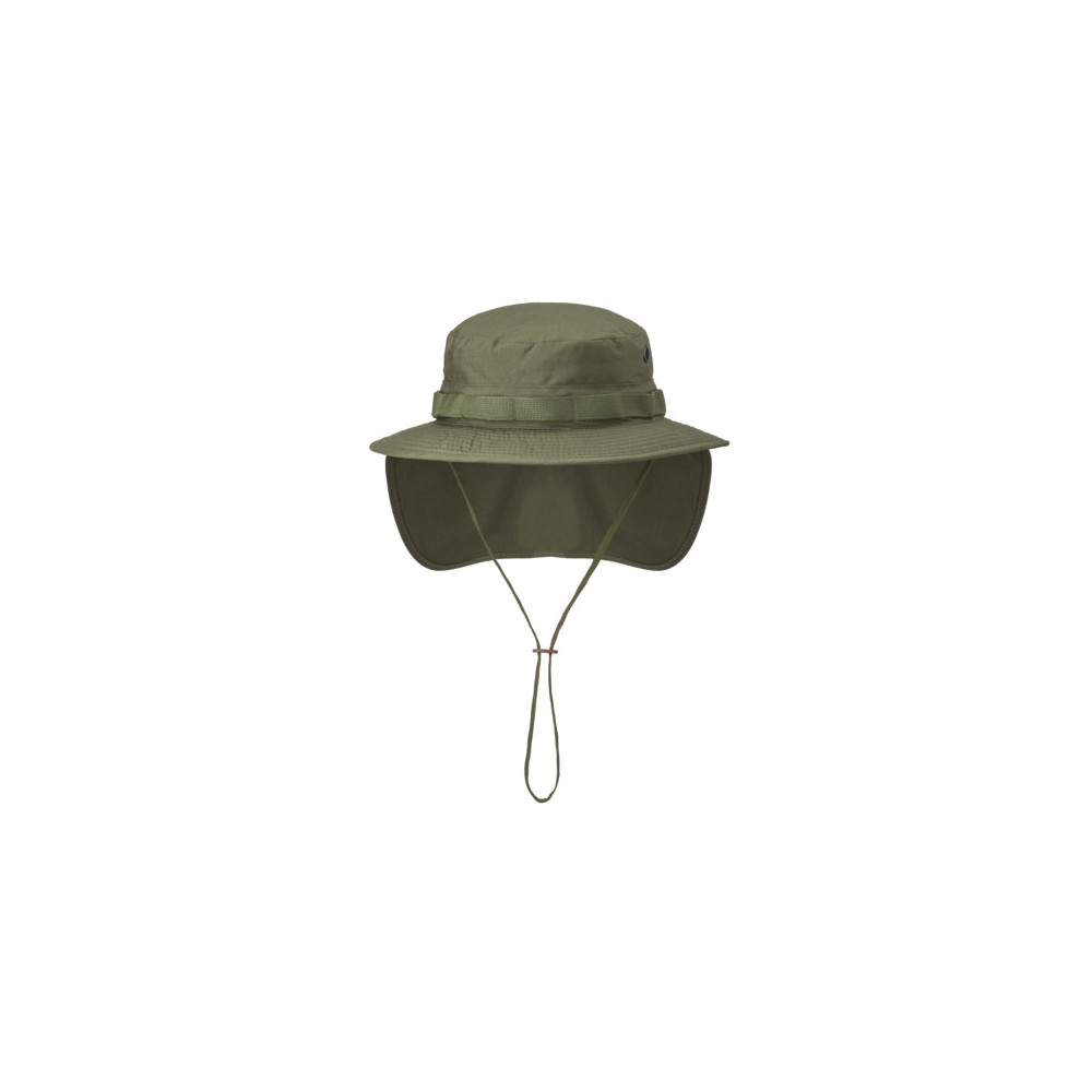 Military Wide-Brim Hat with Removable Neck Cover