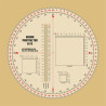 M-Tac Ecopybook Tactical Ruler Protractor round (130mm) NATO Liniuotė/matlankis