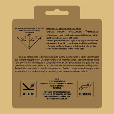 M-Tac Ecopybook Tactical Ruler Protractor Round 130 mm NATO — 3/3