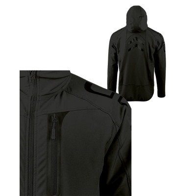 Mil-Tec Hooded Jacket 92% Polyester Black — 2/2