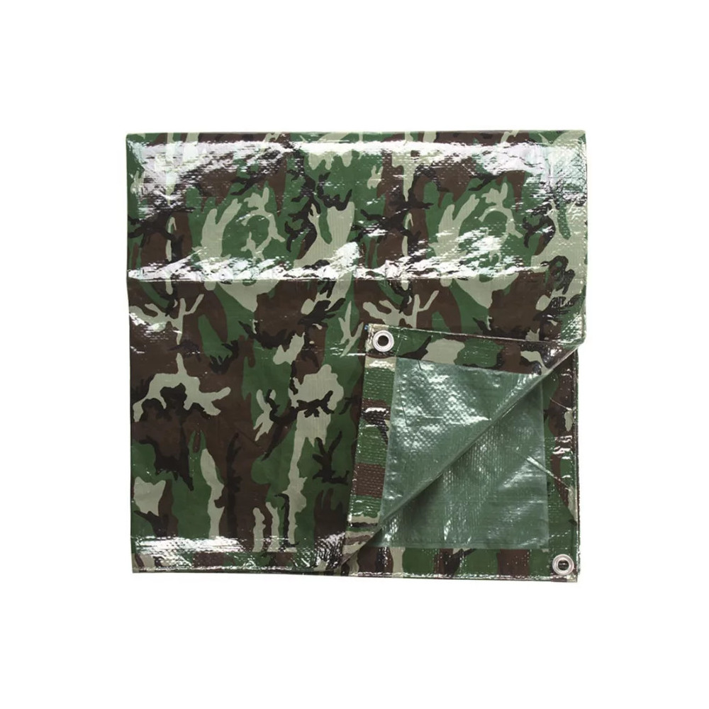 Mil-Tec Woodland Tarpaulin 190×300 cm Camp Shelter
