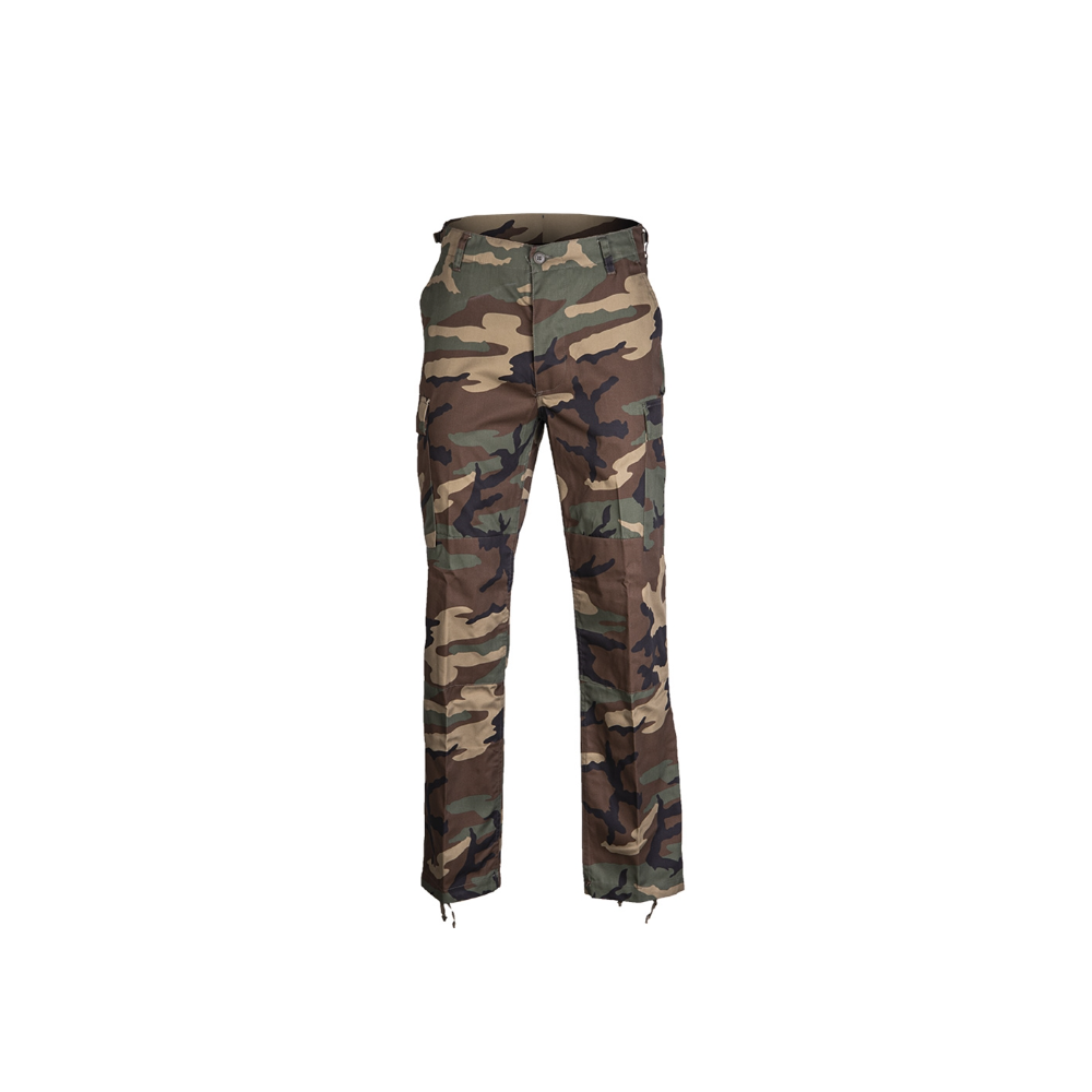 Mil-Tec Lightweight BDU Field Trousers with Reinforcements, Woodland