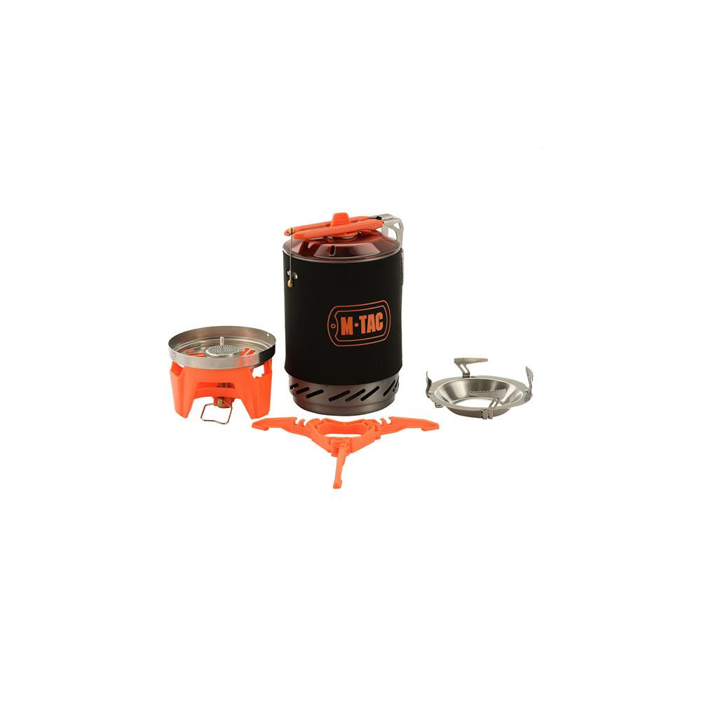 M-Tac Gas Burner With Boiler Turistinė viryklė su puodu