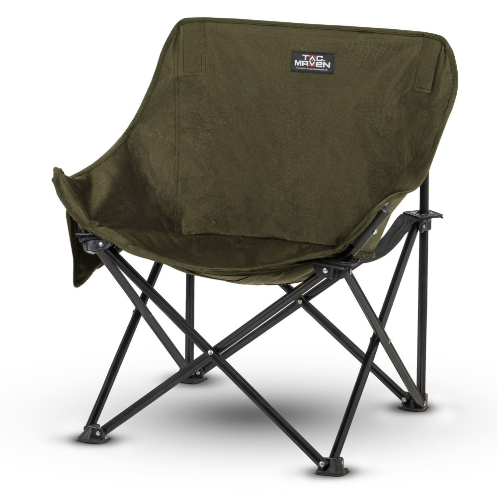Tac Maven Folding Outdoor Chair Steel Frame, 150 kg, Olive