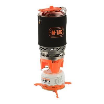 M-Tac Gas Burner With Boiler Turistinė viryklė su puodu