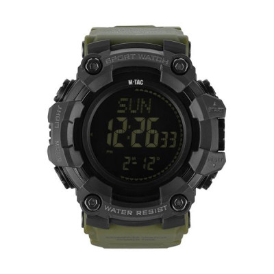 M-Tac 2037 Tactical Watch Compass, Chronograph, Army Olive