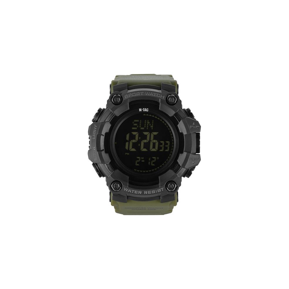 M-Tac 2037 Tactical Watch Compass, Chronograph, Army Olive