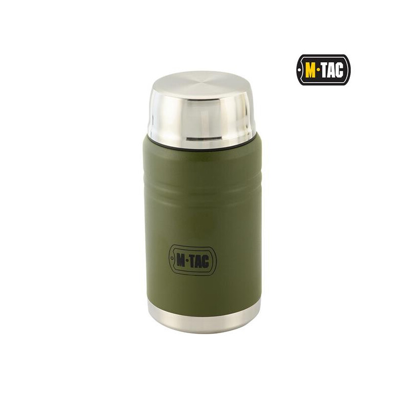 M-Tac Stainless 750 ml Thermos with Folding Spoon Termosas su