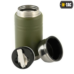 M-Tac Stainless 750 ml Thermos with Folding Spoon Termosas su
