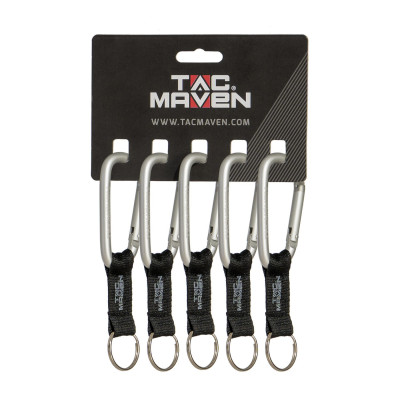 Aluminium Carabiner Set 5 pcs – Multi-Purpose