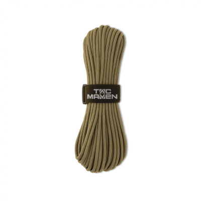 Tac Maven Paracord 550 Rope 30 m, 7-Strand, 100% Nylon, Coyote