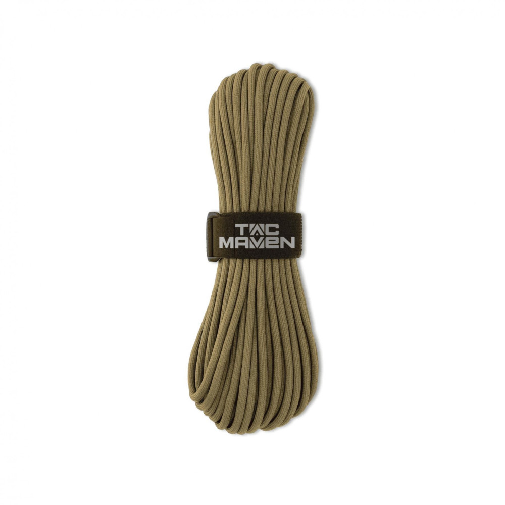Tac Maven Paracord 550 Rope 30 m, 7-Strand, 100% Nylon, Coyote