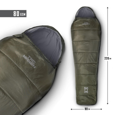 Tac Maven Cocoon Summer Sleeping Bag for Summer, Olive