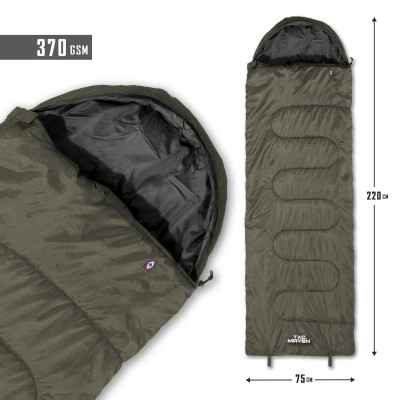 Tac Maven Major 370 g/m² Sleeping Bag for Cooler Nights, Olive