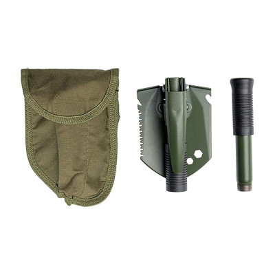 Folding Camp Shovel with Hoe Attachment and Hex Keys