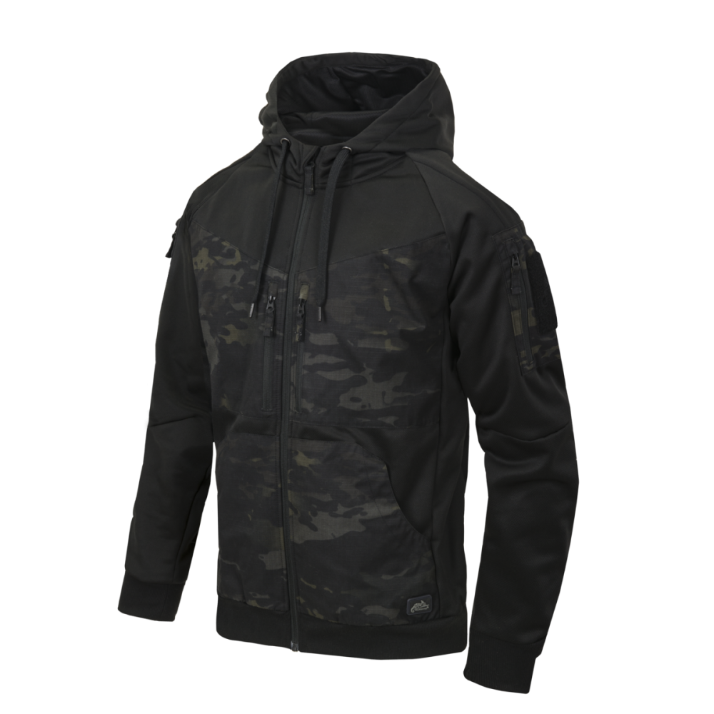 Helikon-Tex ROGUE Hoodie FullZip Tactical Hoodie with 10 Pockets, Multicam Black
