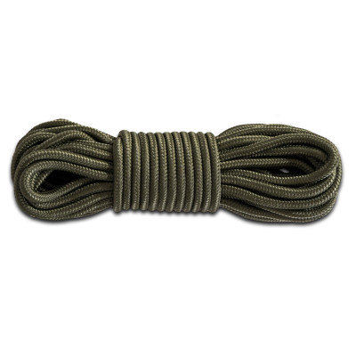 Tac Maven Polypropylene Rope 10 mm x 15 m, 100% Polypropylene, Olive
