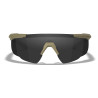 Wiley X WX Saber Advanced Ballistic Glasses, Taupe