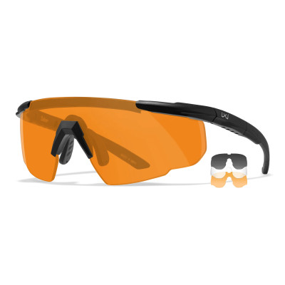 Wiley X WX Saber Advanced Ballistic Glasses, Black