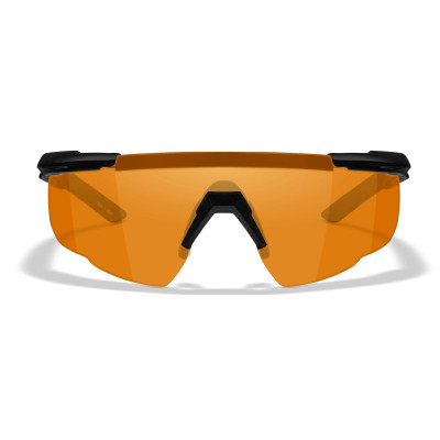 Wiley X WX Saber Advanced Ballistic Glasses, Black