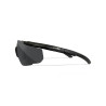 Wiley X WX Saber Advanced Ballistic Glasses Clear Lenses, Black
