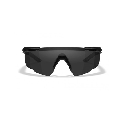 Wiley X WX Saber Advanced Ballistic Glasses Clear Lenses, Black