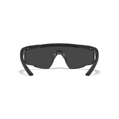 Wiley X WX Saber Advanced Ballistic Glasses Clear Lenses, Black