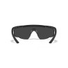 Wiley X WX Saber Advanced Ballistic Glasses Clear Lenses, Black