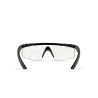 Wiley X WX Saber Advanced Ballistic Glasses Clear Lenses, Black