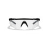 Wiley X WX Saber Advanced Ballistic Glasses Clear Lenses, Black