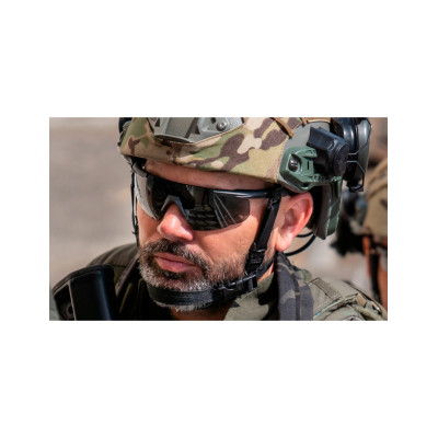 Wiley X WX Saber Advanced Ballistic Glasses Clear Lenses, Black