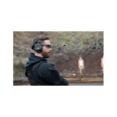 Wiley X WX Saber Advanced Ballistic Glasses Clear Lenses, Black