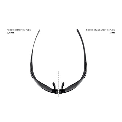 Wiley X WX Rogue Comm Ballistic Glasses, Taupe