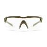 Wiley X WX Rogue Comm Ballistic Glasses, Taupe