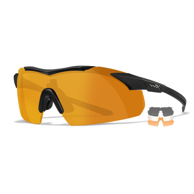 Wiley X WX Vapor Ballistic Glasses, Black