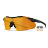 Wiley X WX Vapor Ballistic Glasses, Black