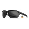Wiley X WX JAKL Tactical Sunglasses Swappable Lenses, Black