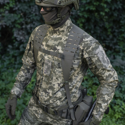 M-Tac Shoulder Straps for Tactical Belt Cordura Squadron, Ranger Green