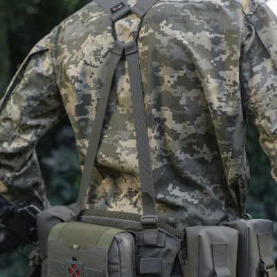 M-Tac Shoulder Straps for Tactical Belt Cordura Squadron, Ranger Green