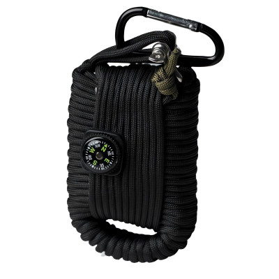 Mil-Tec Paracord Survival Kit Large, Black