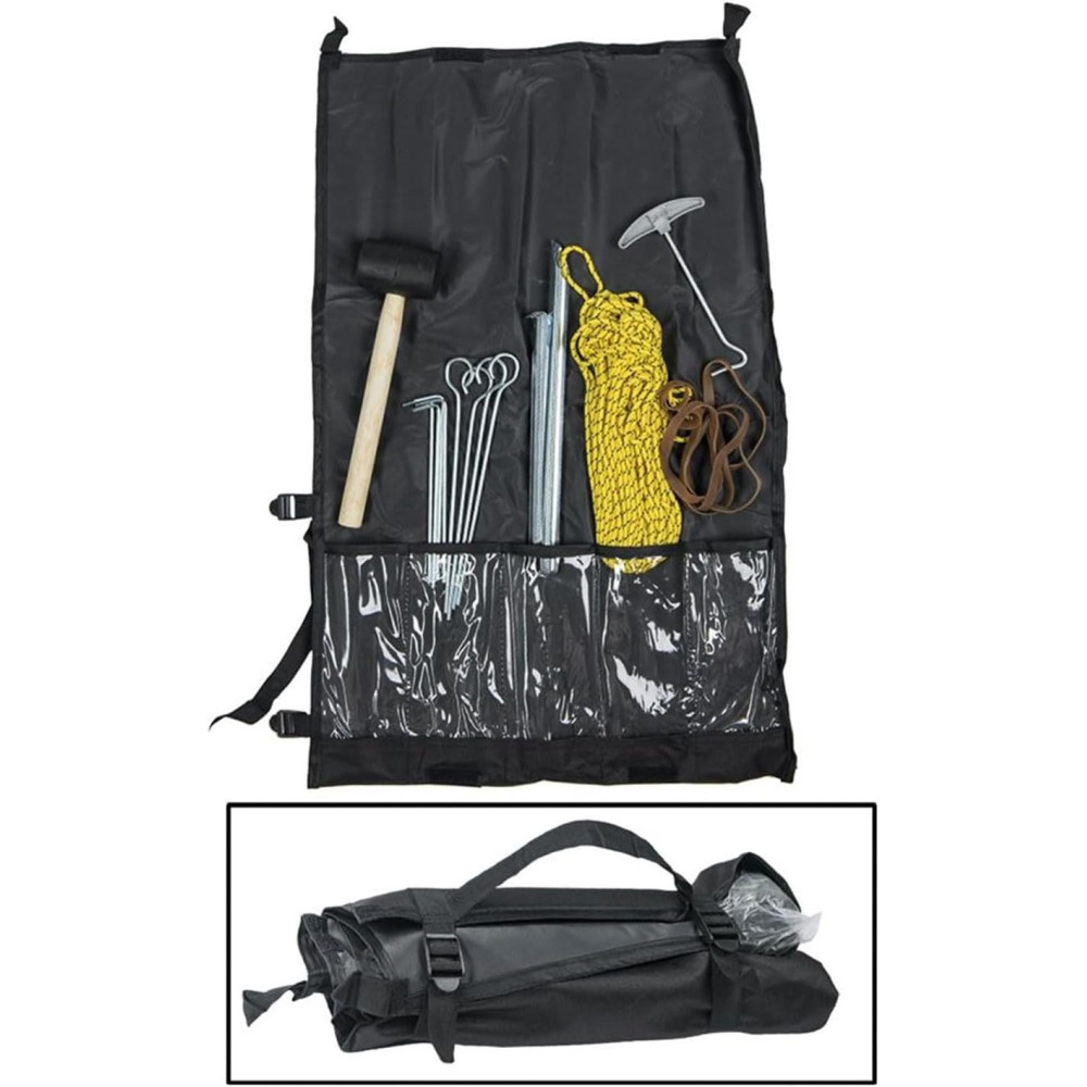 Mil-Tec Tent Accessory Set with Mallet and 16 Pegs