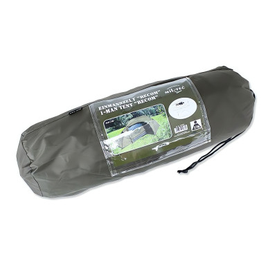 Mil-Tec Recom 1-Person Tent, Olive
