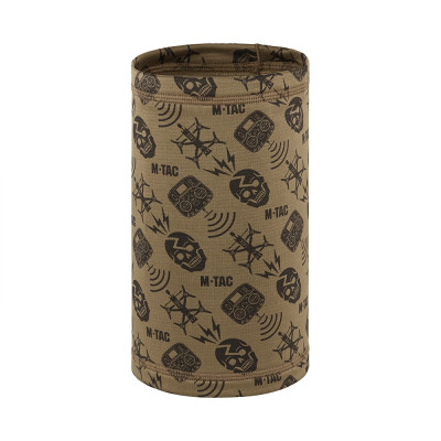 M-Tac Scarf Tube Microfleece Drone Pattern – neck gaiter, Tan