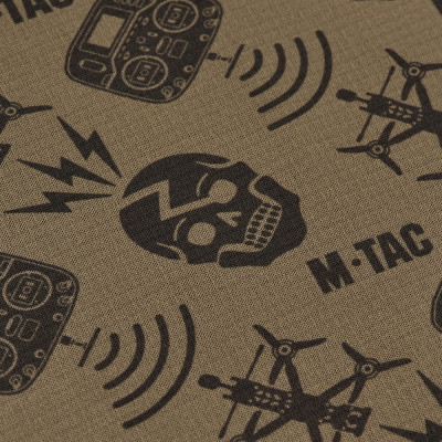 M-Tac Scarf Tube Microfleece Drone Pattern – neck gaiter, Tan