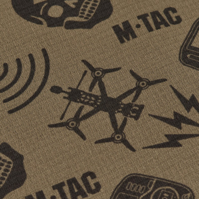 M-Tac Scarf Tube Microfleece Drone Pattern – neck gaiter, Tan