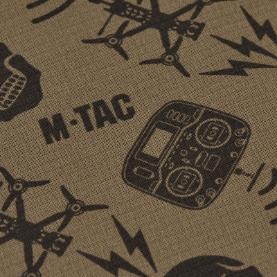 M-Tac Scarf Tube Microfleece Drone Pattern – neck gaiter, Tan