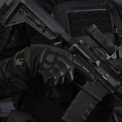 M-Tac Gloves Skeleton Nomex – tactical Nomex gloves, Black